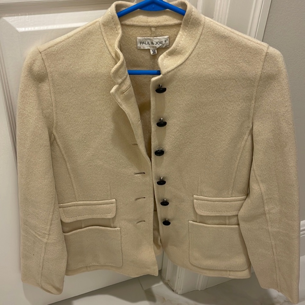 Wool Cream Blazer